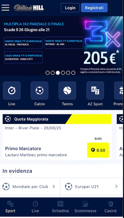 William Hill sito