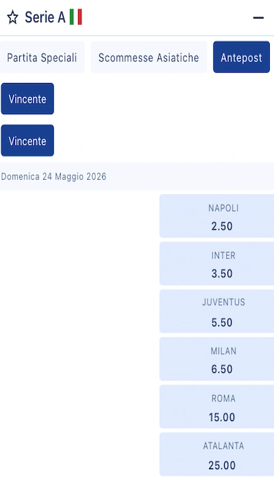 William Hill quote antepost
