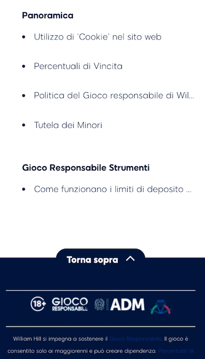 William Hill scommesse antepost