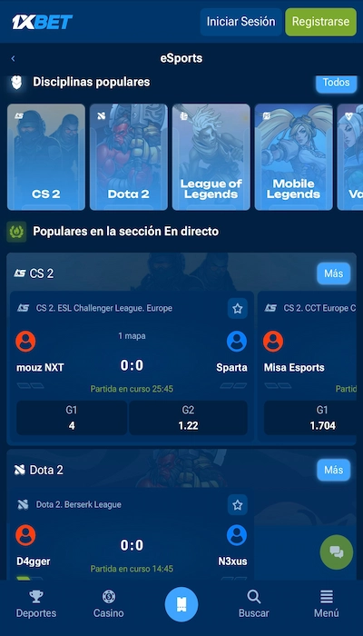 1xbet esports