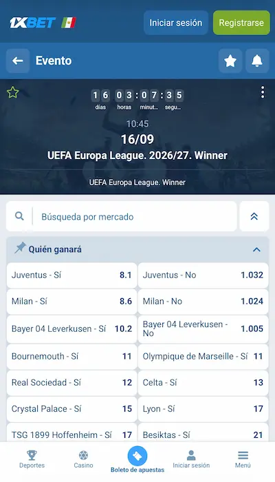 1xbet football outright