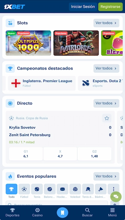1xbet sports