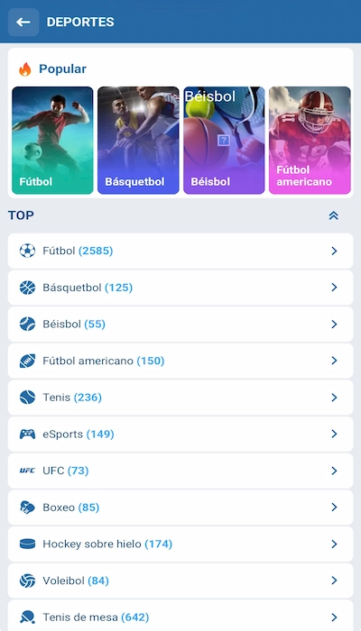 Apuestas en 1xBet