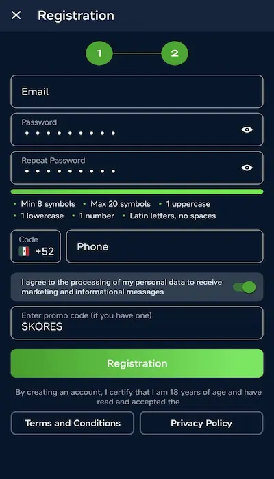 Bono de 20bet registro 2