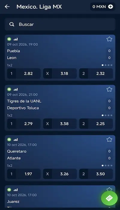 Cuotas en 20bet