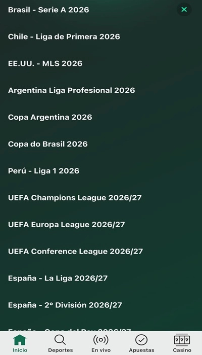Bet365 competiciones