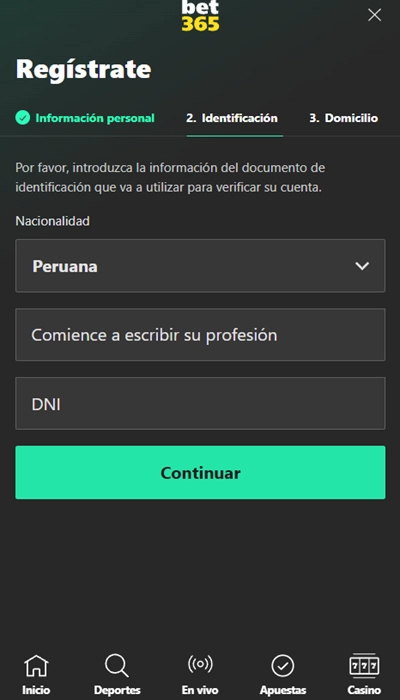 Bet365 registro