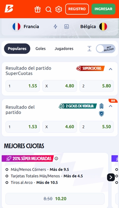 Cuotas betano