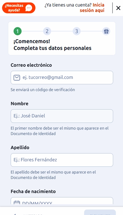 Registro Betano