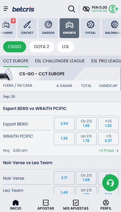 Betcris eSports