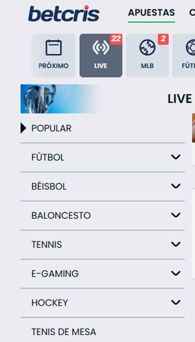 Betcris sports