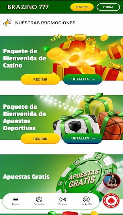 Promociones de Brazino777