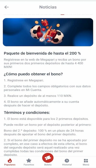 Megapari terminos y condiciones