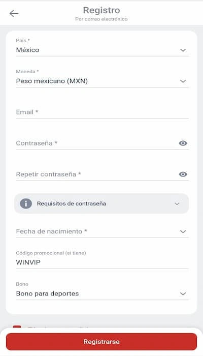 Código promocional Megapari - 3