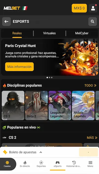 melbet esports