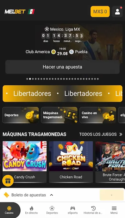 sitio web de Melbet