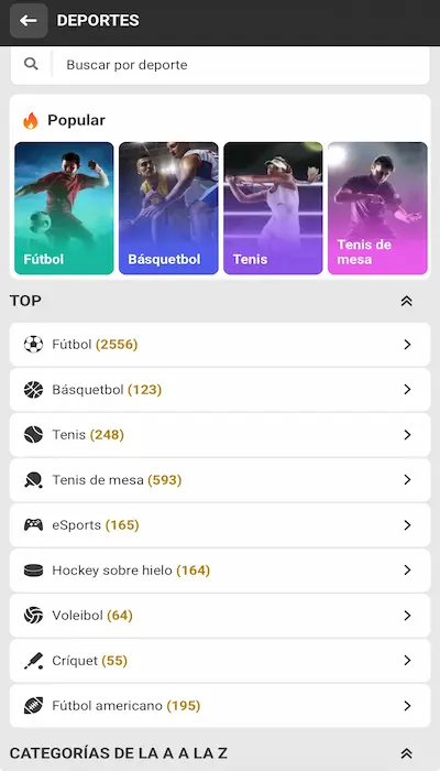 Apuestas en Melbet