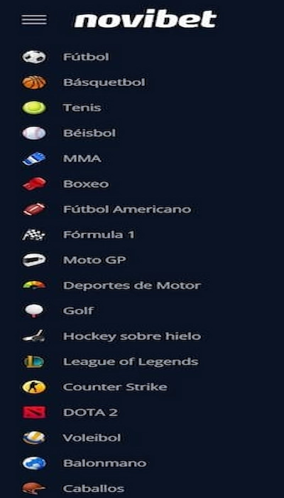 apuestas deportivas de Novibet