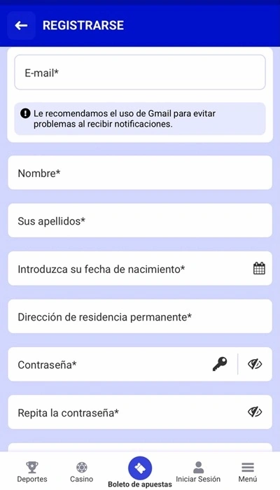Registro Paripesa