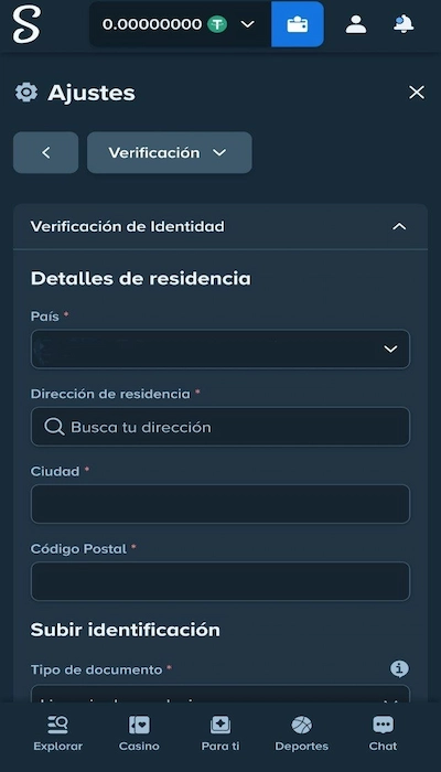 Stake verificación