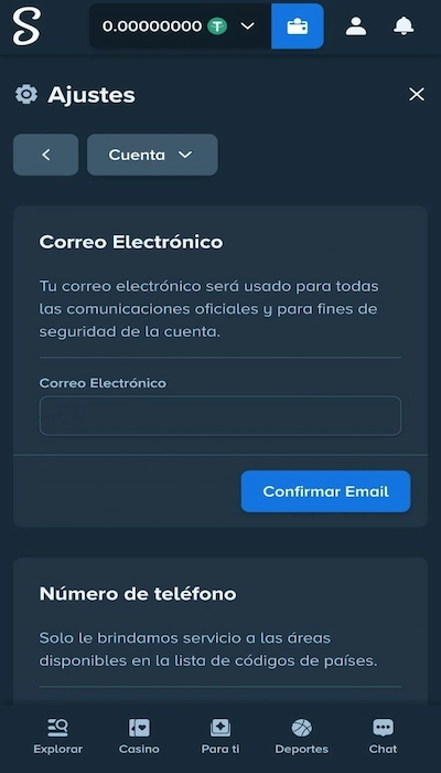Stake registro mail