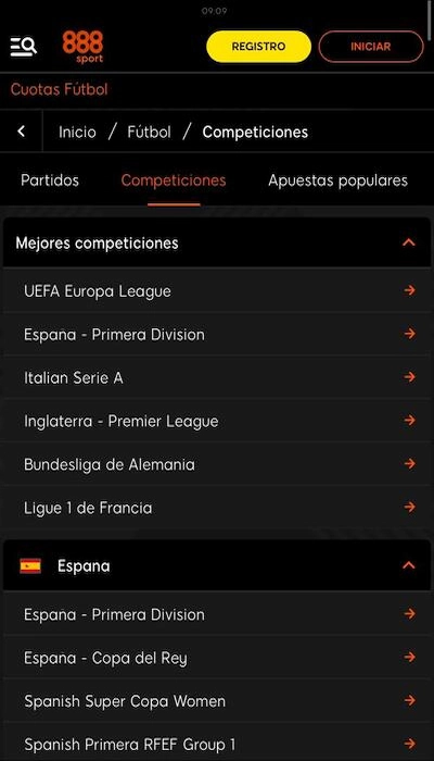 Competiciones 888sport