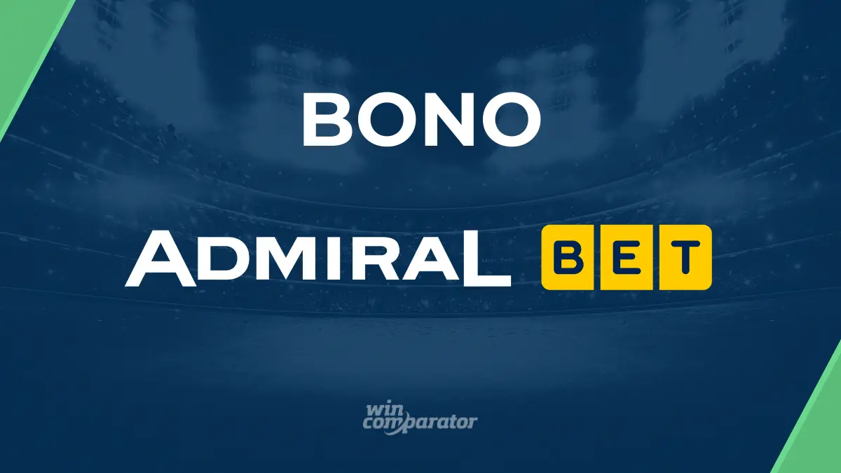 Pantalla promocional mostrando el bono de bienvenida de Admiralbet en un dispositivo móvil