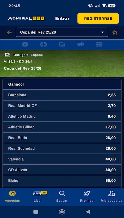 Apuestas a largo plazo