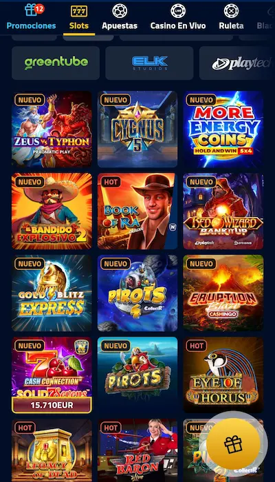 Otras gamas de juego en Admiralbet