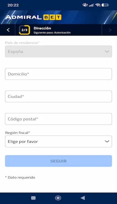 Admiralbet app