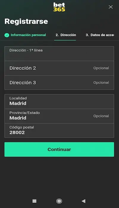 Código promocional Bet365 2