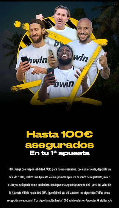 Promoción de bienvenida de Bwin