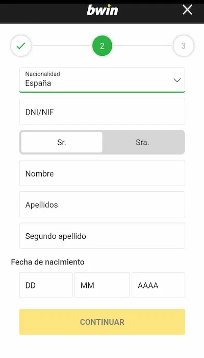 Código promocional Bwin 3