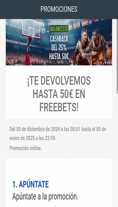 Codere Cashback