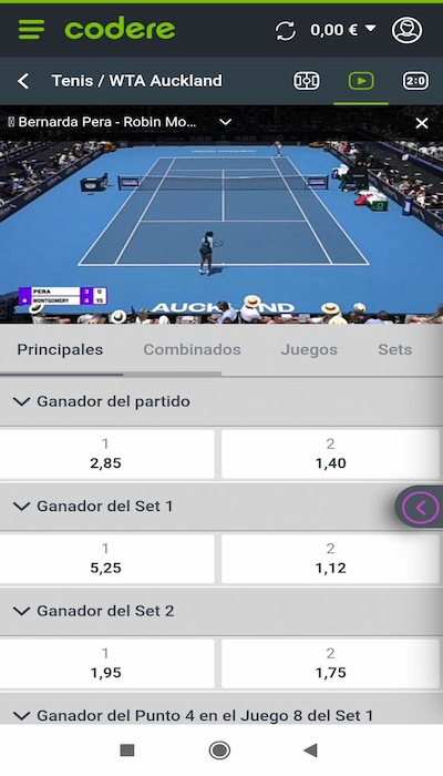 Apuestas en directo Codere