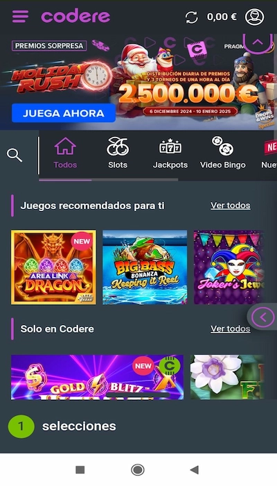 Otras gamas Codere