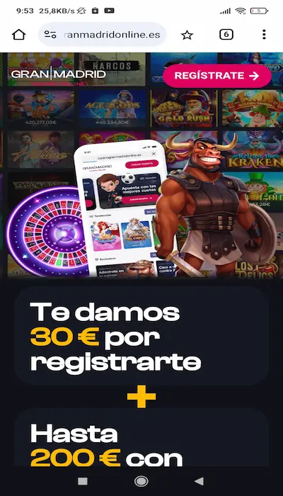 Registro en Gran Madrid: ¿cómo crear una cuenta?