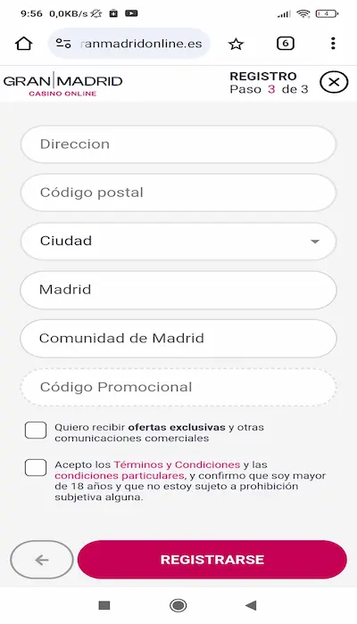 Código promocional Gran Madrid 4