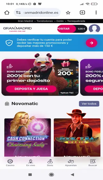 Promociones en Casino y Slots - Gran Madrid 