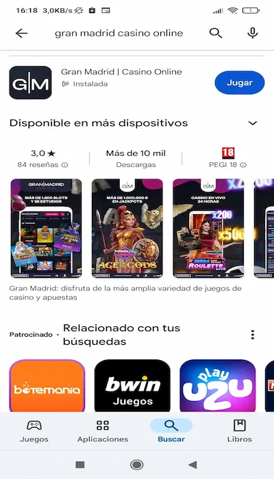 ¿Cómo descargo la aplicación de Gran Madrid en Android?