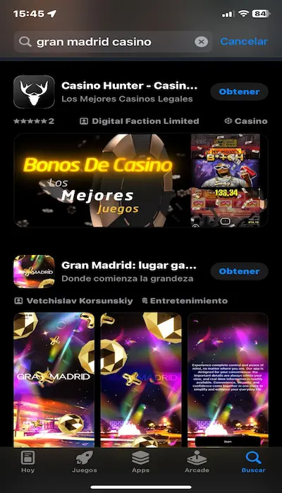 ¿Cómo descargo la aplicación de Gran Madrid en iOS?