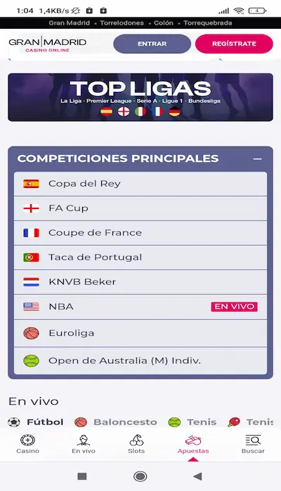 Detalle de la oferta de fútbol de Gran Madrid