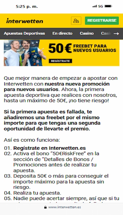 bono de Interwetten