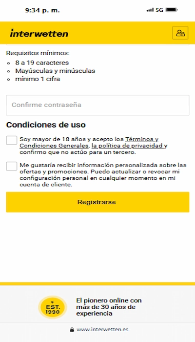 Inscripción Interwetten - Página 4