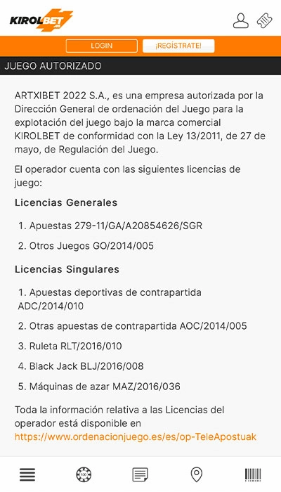 Kirolbet seguridad