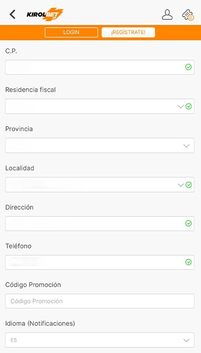 Código promocional Kirolbet - 3