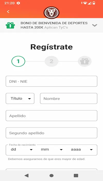 Código promocional LeoVegas 1