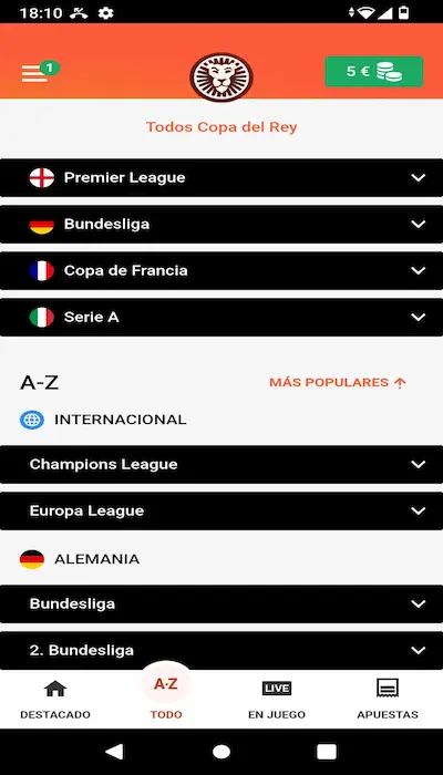 Deportes abiertos a las apuestas en línea en LeoVegas