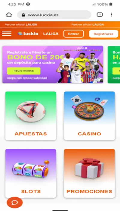 Bono de Casino de Luckia para tu segundo ingreso