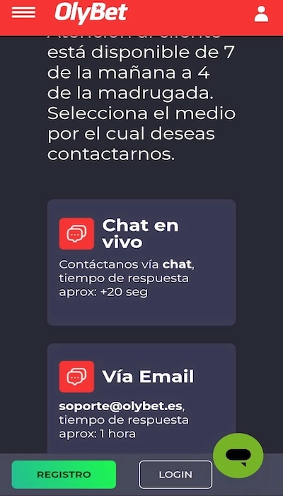 Asistencia OlyBet